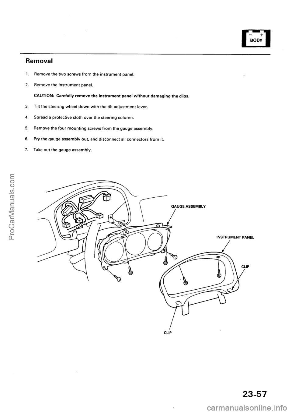 ACURA EL 1997  Service Repair Manual ProCarManuals.com 