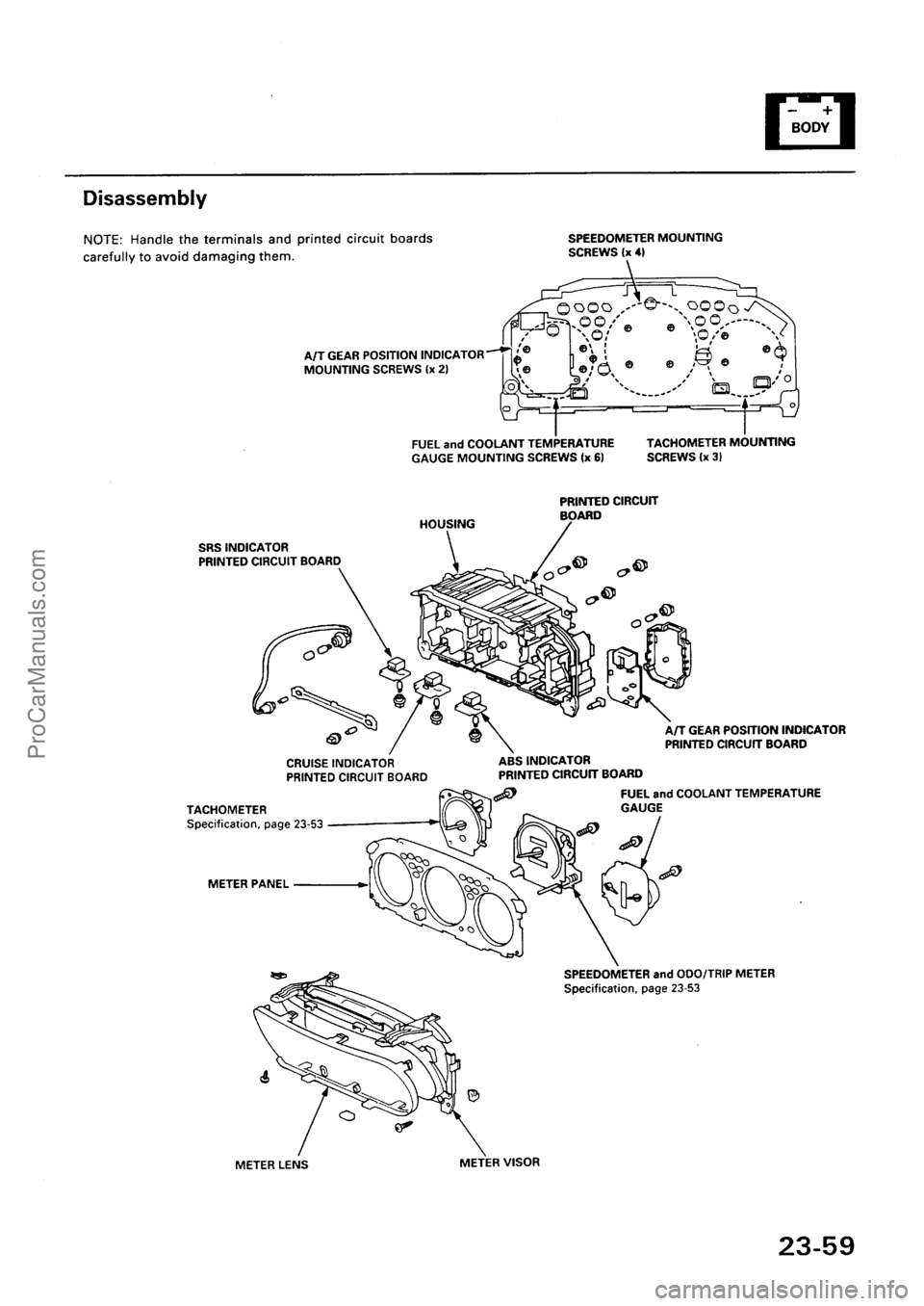 ACURA EL 1997  Service Repair Manual ProCarManuals.com 