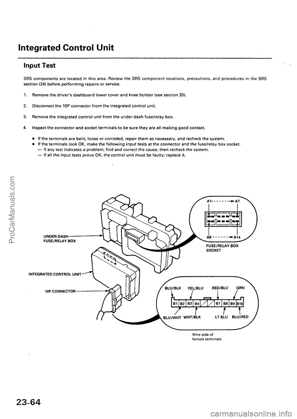 ACURA EL 1997  Service Repair Manual ProCarManuals.com 