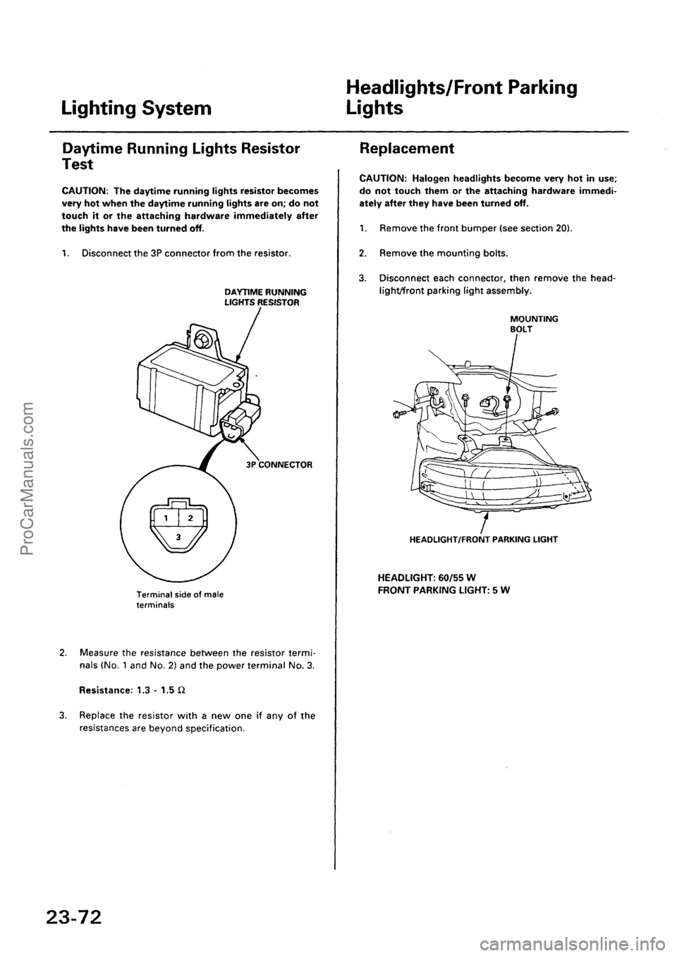 ACURA EL 1997  Service Repair Manual ProCarManuals.com 
