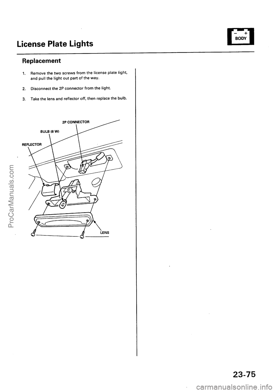 ACURA EL 1997  Service Repair Manual ProCarManuals.com 