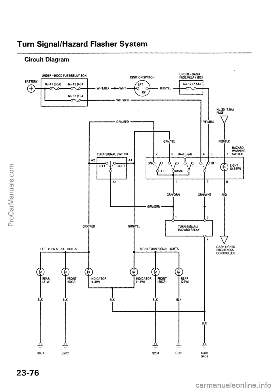ACURA EL 1997  Service Repair Manual ProCarManuals.com 