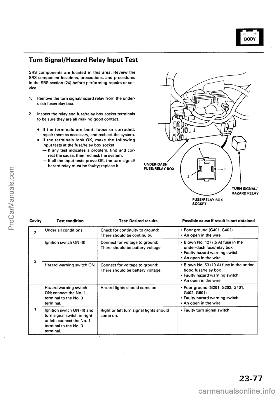 ACURA EL 1997  Service Repair Manual ProCarManuals.com 