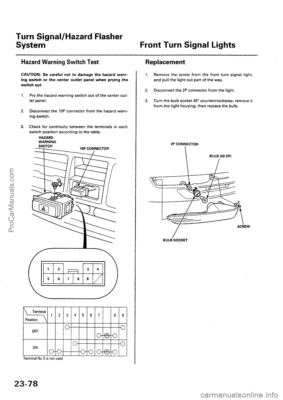 ACURA EL 1997  Service Repair Manual ProCarManuals.com 