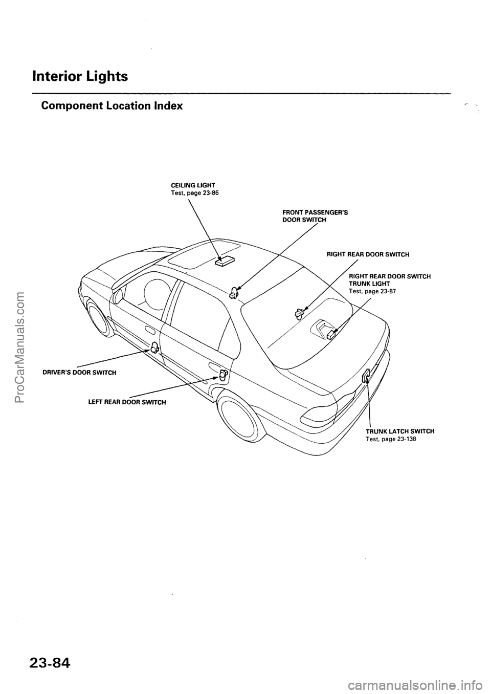 ACURA EL 1997  Service Repair Manual ProCarManuals.com 