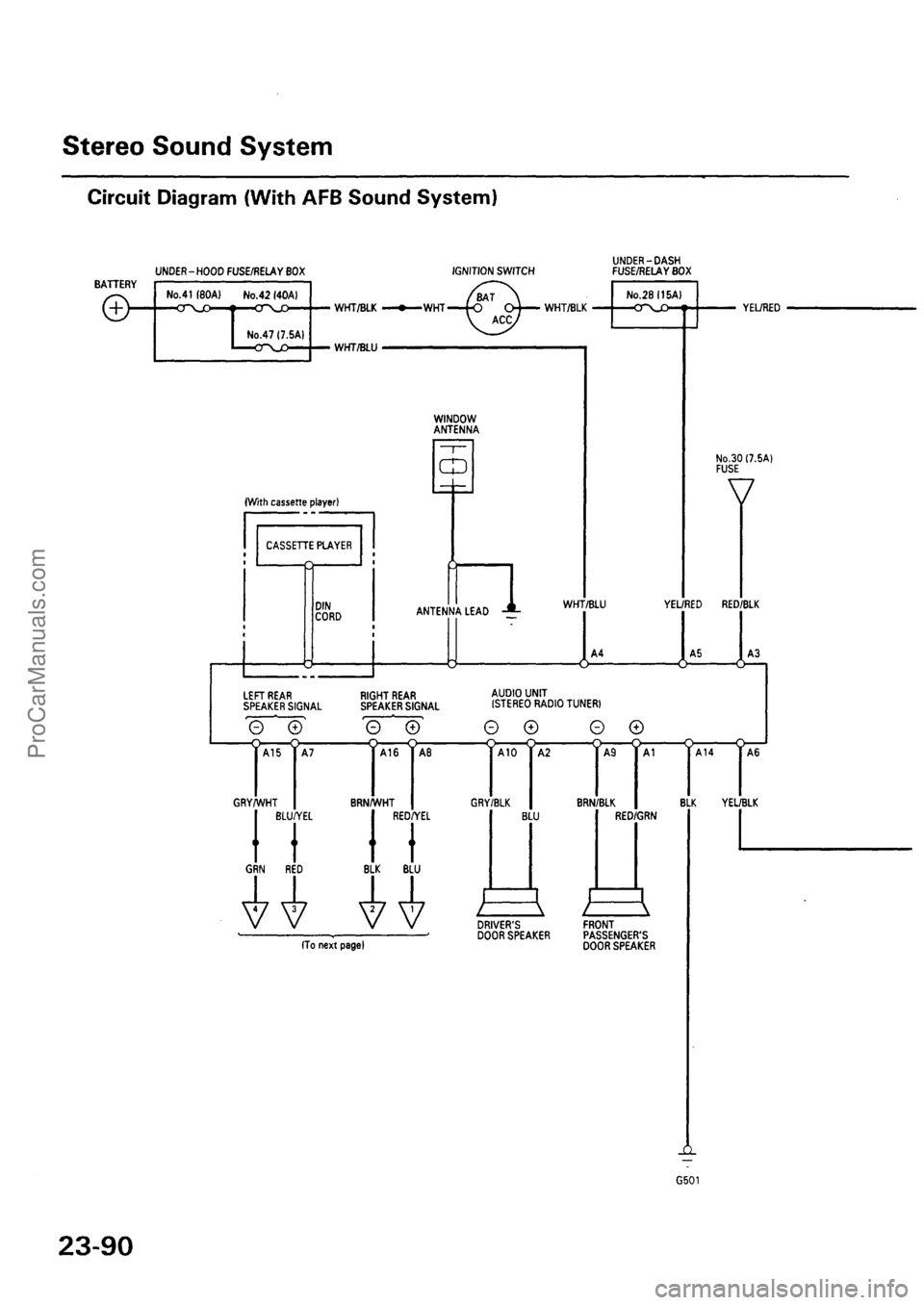 ACURA EL 1997  Service Repair Manual ProCarManuals.com 