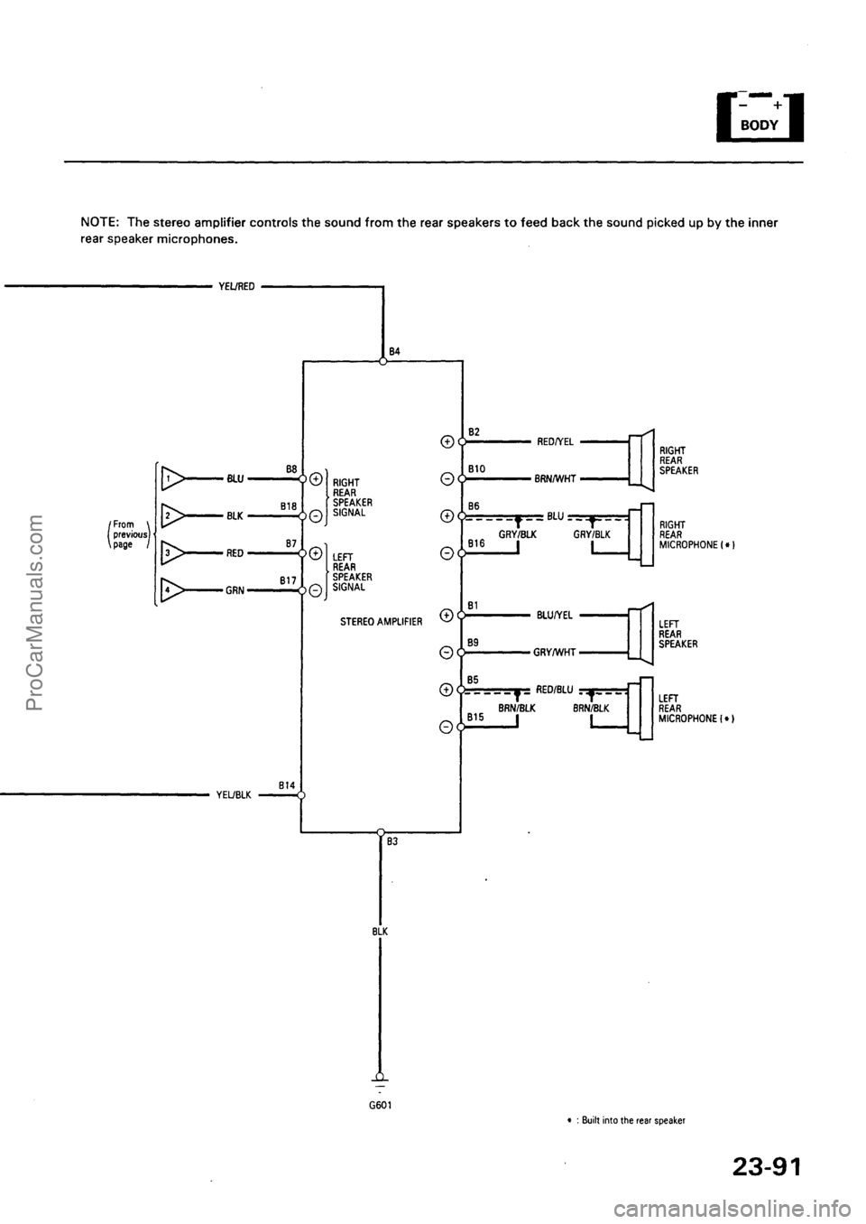 ACURA EL 1997  Service Repair Manual ProCarManuals.com 