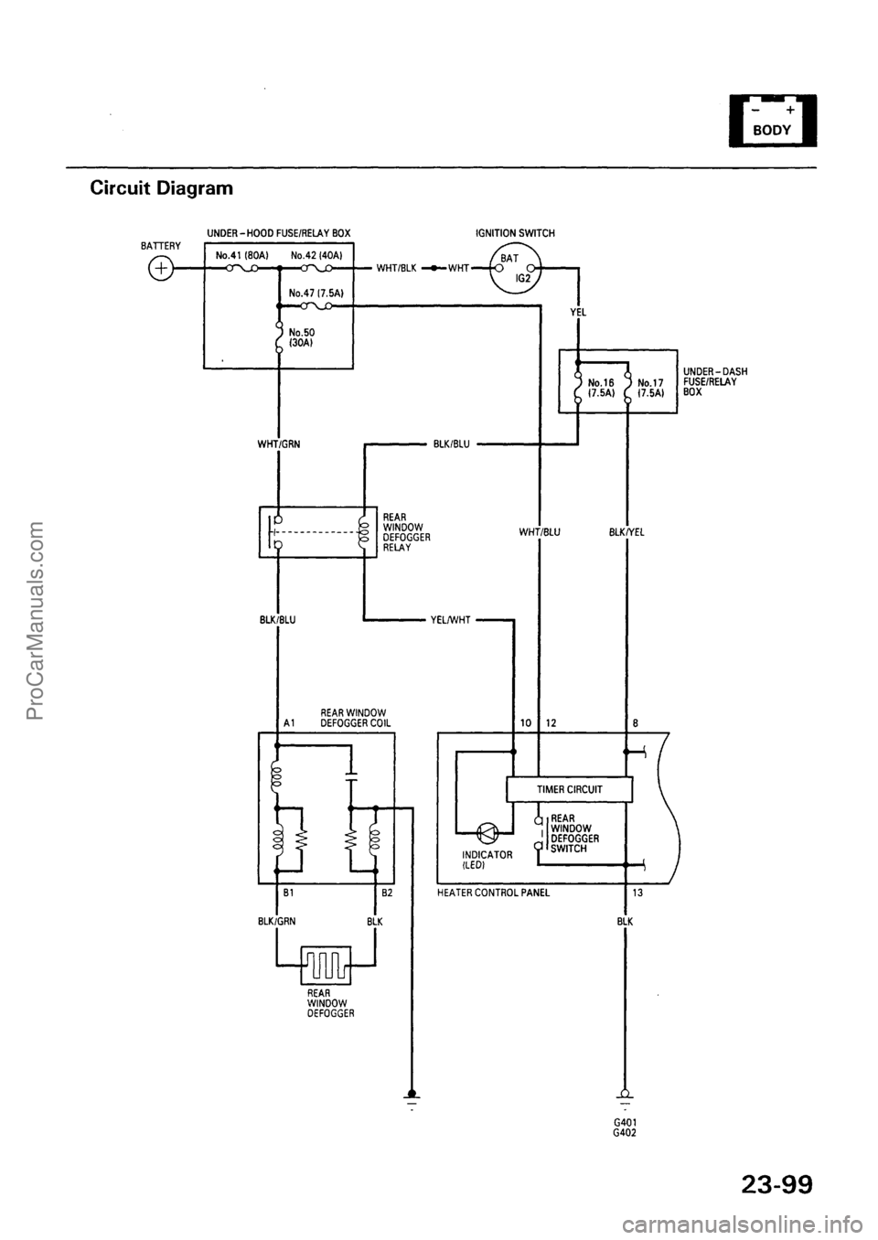 ACURA EL 1997  Service Repair Manual ProCarManuals.com 