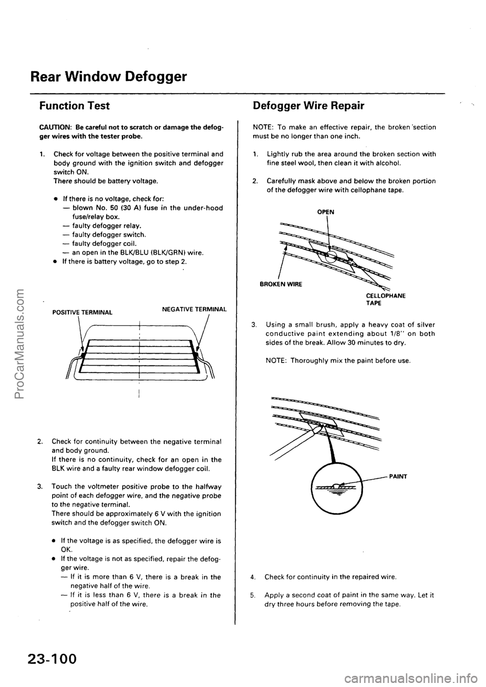 ACURA EL 1997  Service Repair Manual ProCarManuals.com 