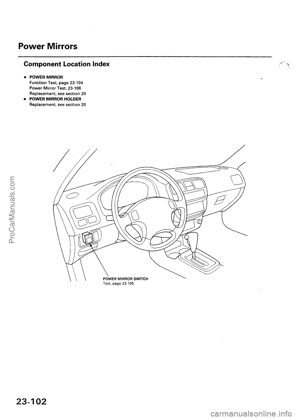 ACURA EL 1997  Service Repair Manual ProCarManuals.com 