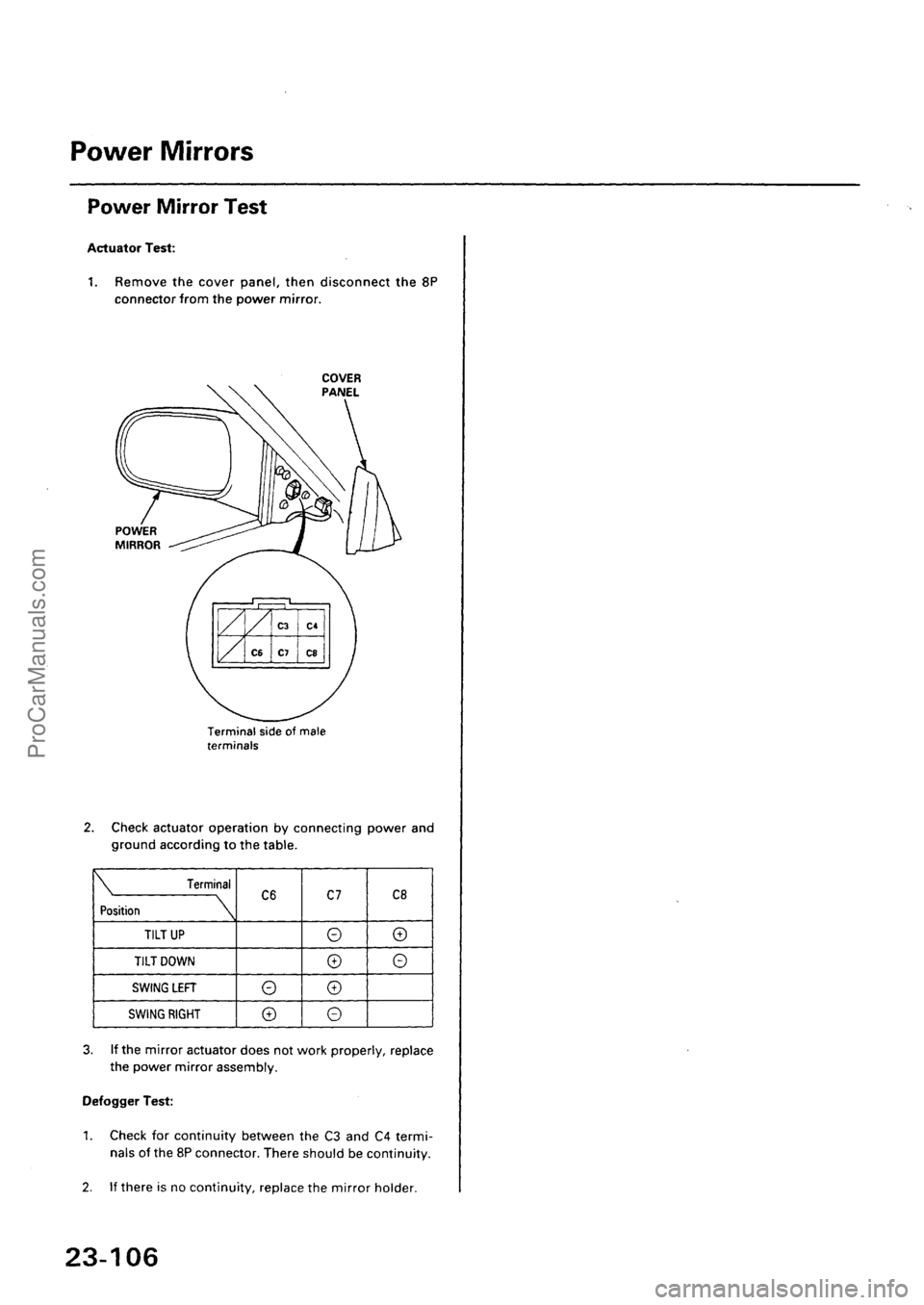 ACURA EL 1997  Service Repair Manual ProCarManuals.com 