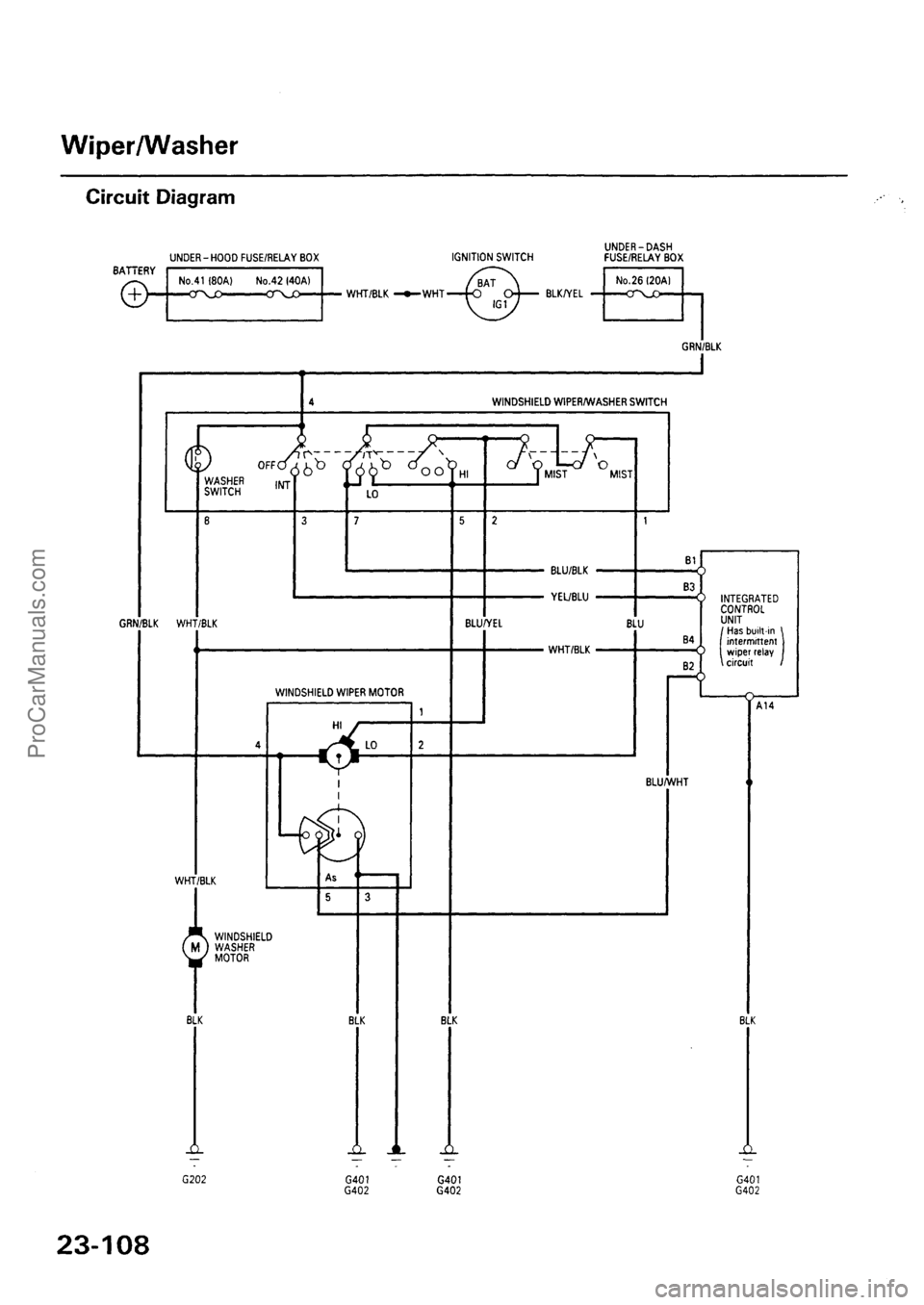 ACURA EL 1997  Service Repair Manual ProCarManuals.com 
