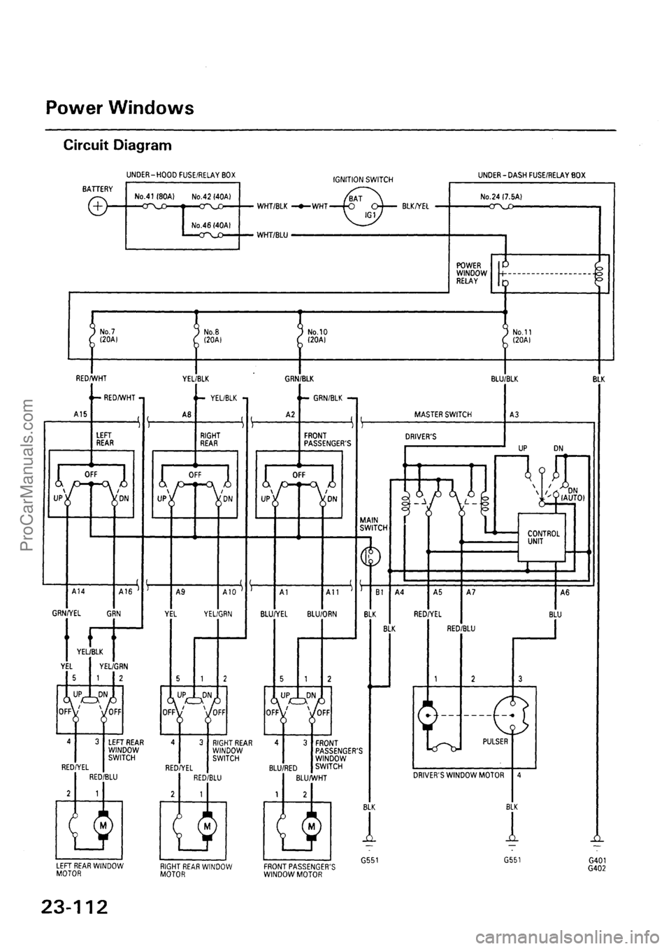 ACURA EL 1997  Service Repair Manual ProCarManuals.com 