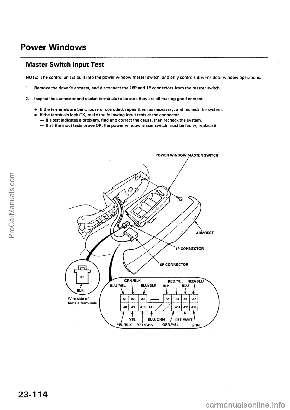 ACURA EL 1997  Service Repair Manual ProCarManuals.com 