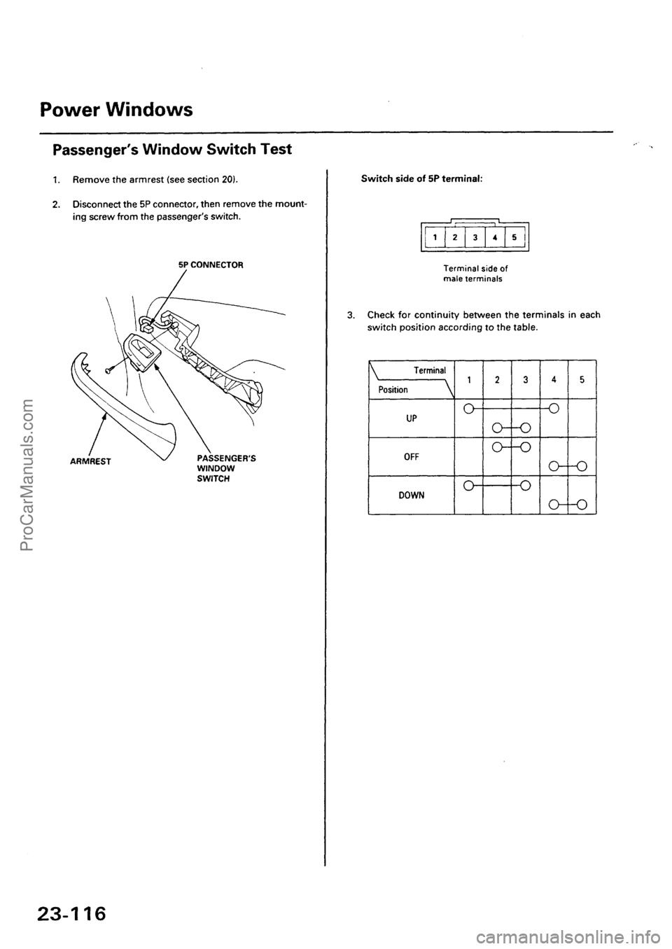 ACURA EL 1997  Service Repair Manual ProCarManuals.com 