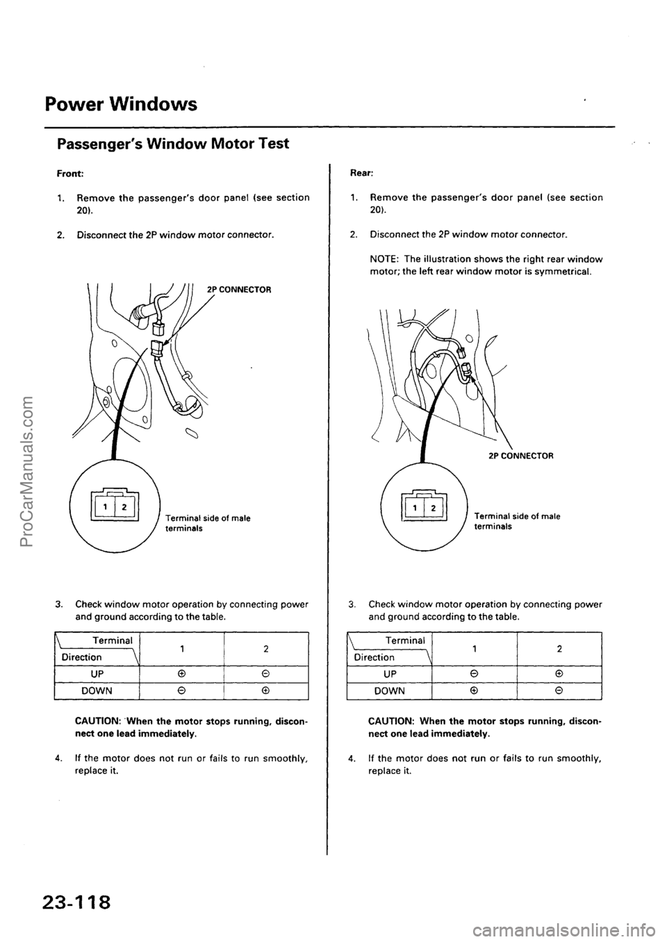 ACURA EL 1997  Service Repair Manual ProCarManuals.com 