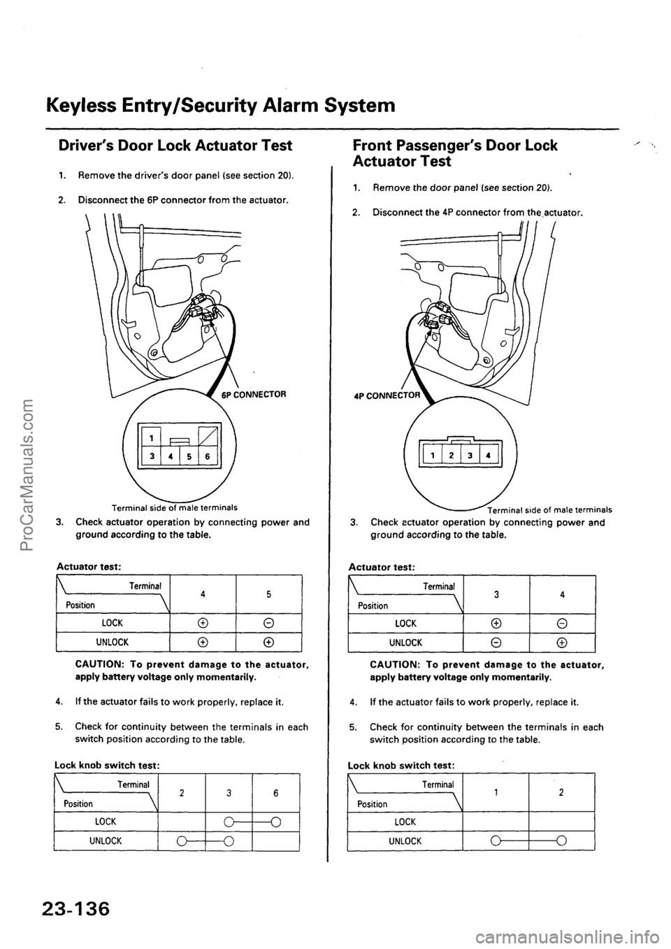 ACURA EL 1997  Service Repair Manual ProCarManuals.com 