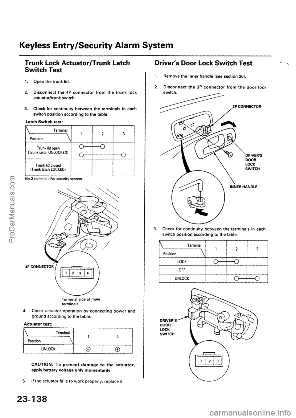 ACURA EL 1997  Service Repair Manual ProCarManuals.com 