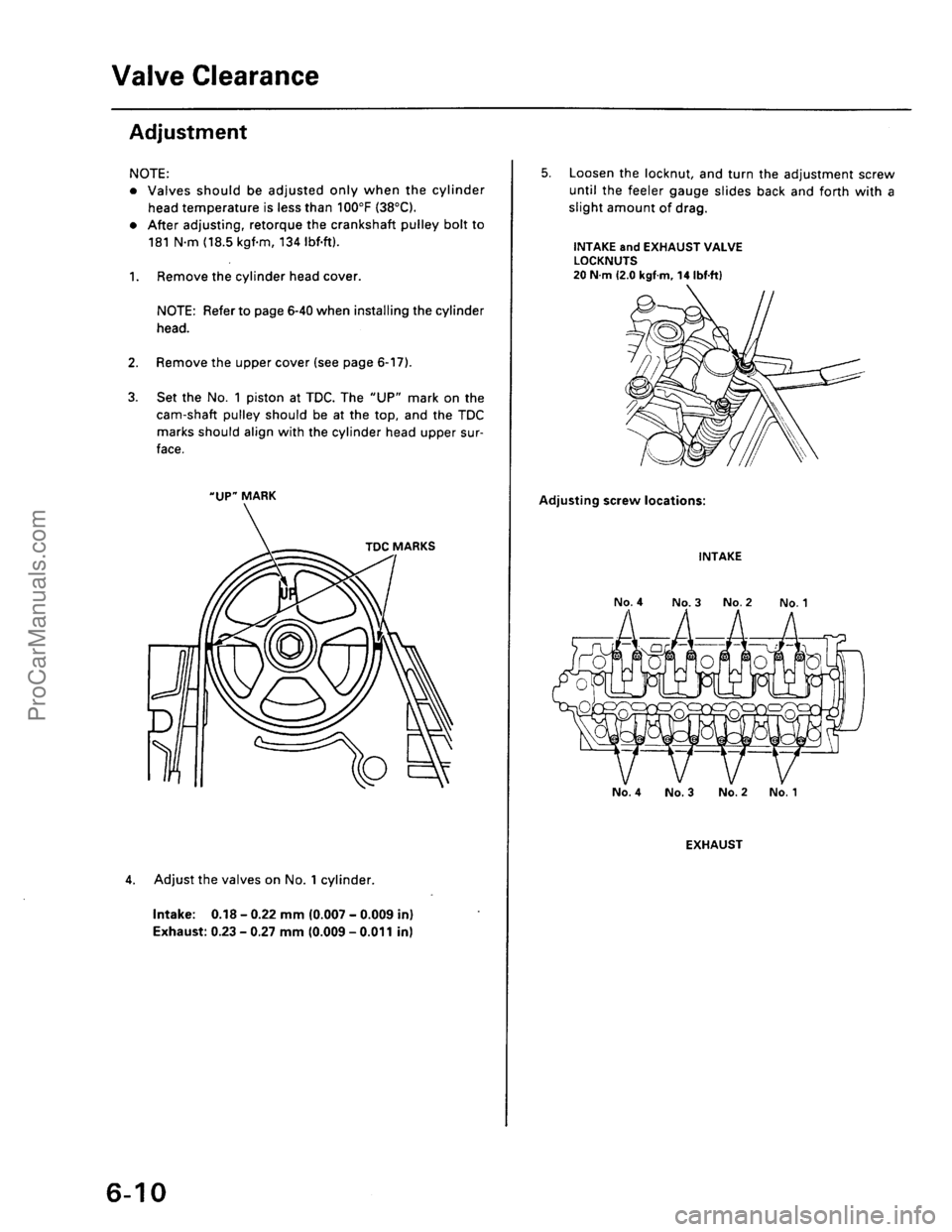 ACURA EL 1997  Service Repair Manual ProCarManuals.com 