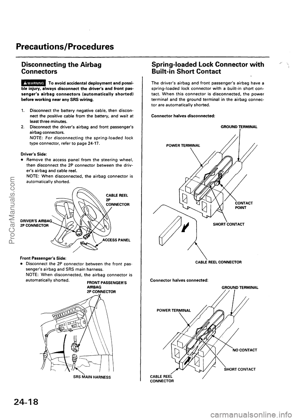 ACURA EL 1997  Service Repair Manual ProCarManuals.com 