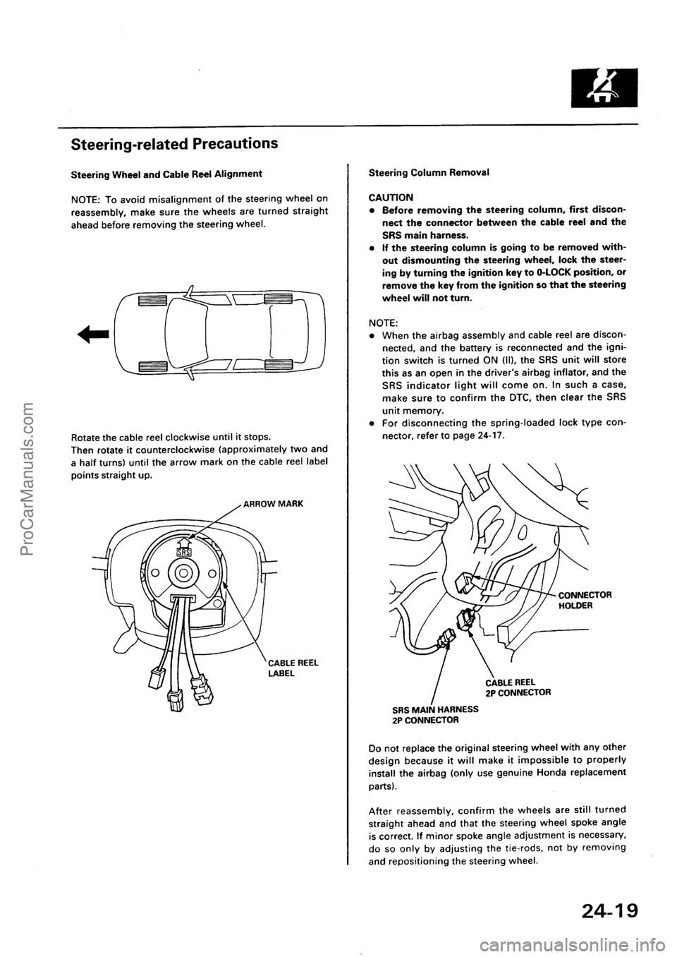 ACURA EL 1997  Service Repair Manual ProCarManuals.com 