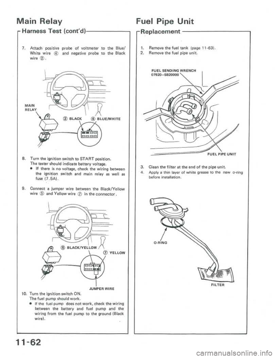 ACURA INTEGRA 1986  Service Repair Manual 