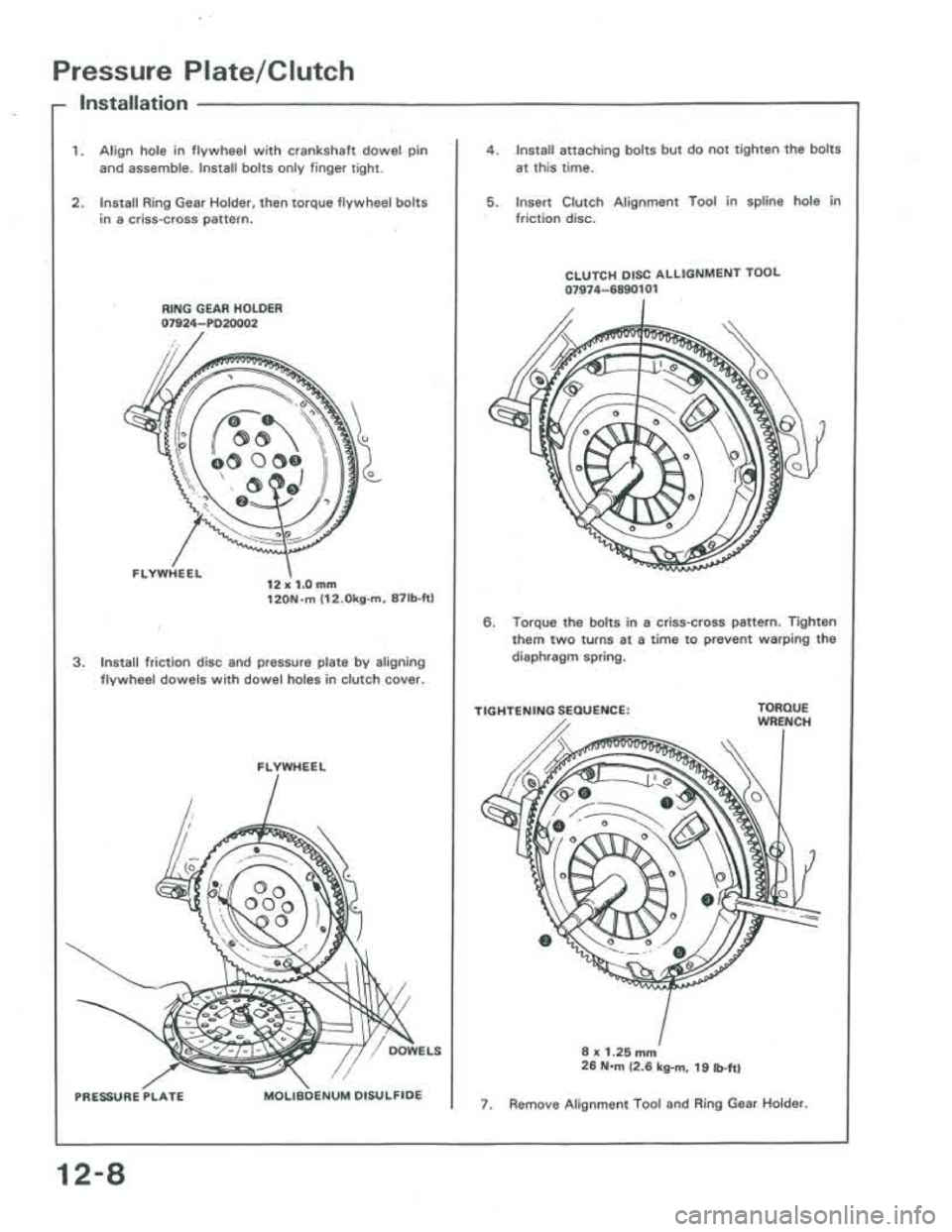 ACURA INTEGRA 1986  Service Repair Manual 
