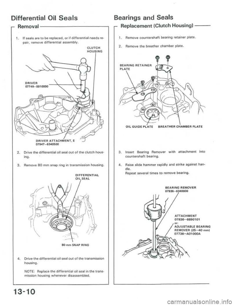 ACURA INTEGRA 1986  Service Repair Manual 