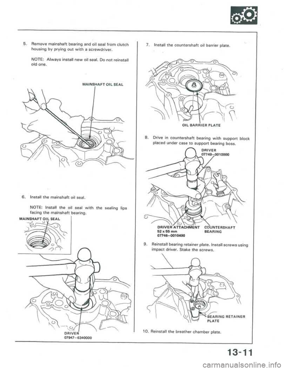 ACURA INTEGRA 1986  Service Repair Manual 