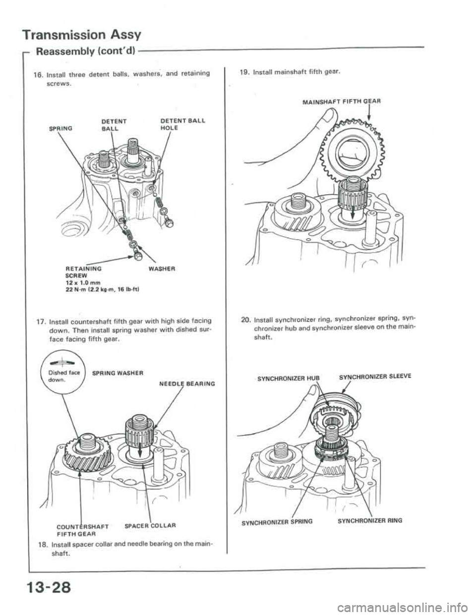 ACURA INTEGRA 1986  Service Repair Manual 