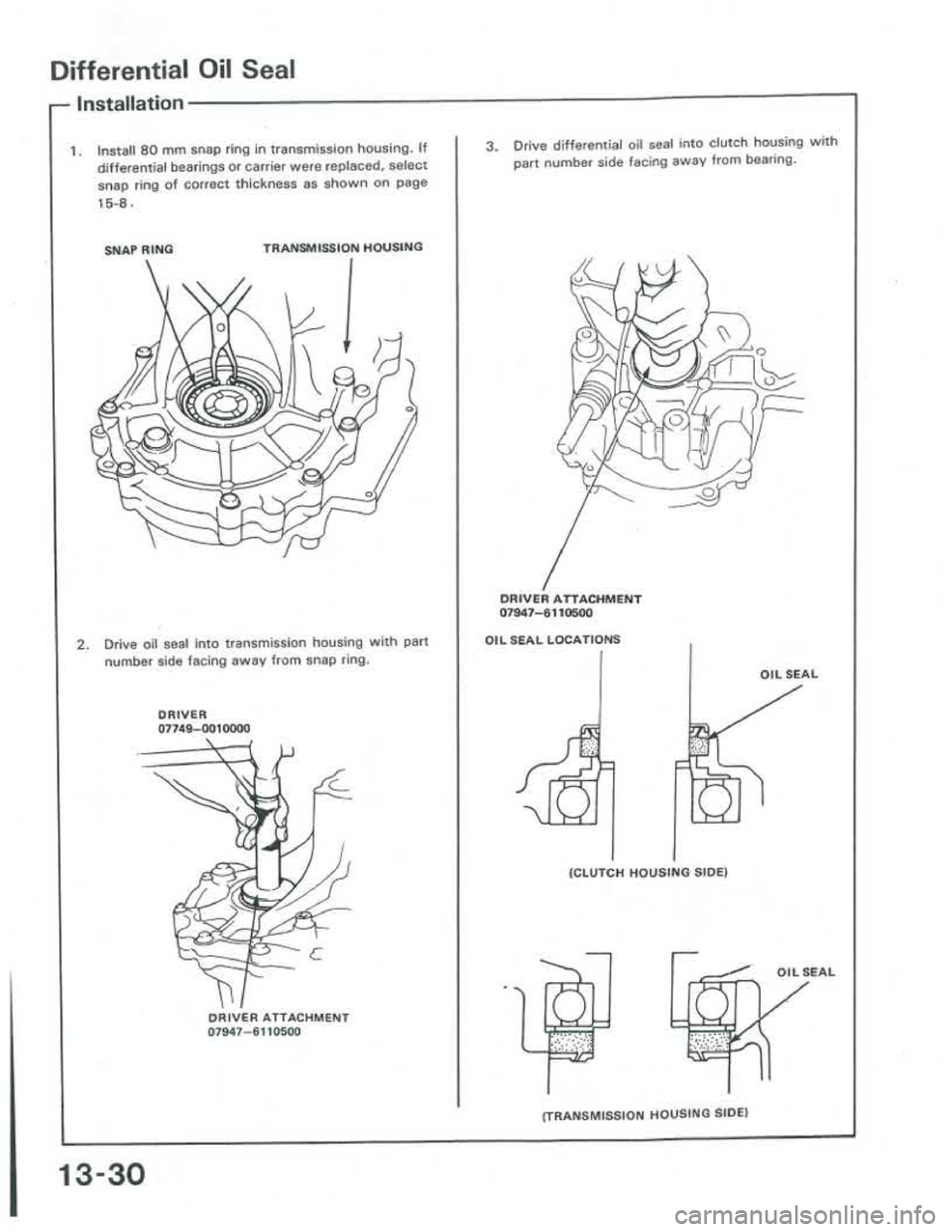 ACURA INTEGRA 1986  Service Repair Manual 