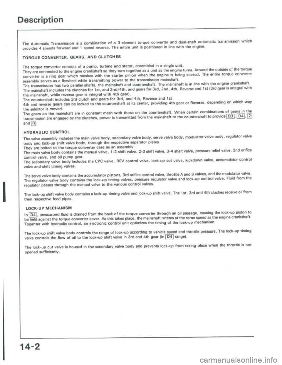 ACURA INTEGRA 1986  Service Repair Manual 