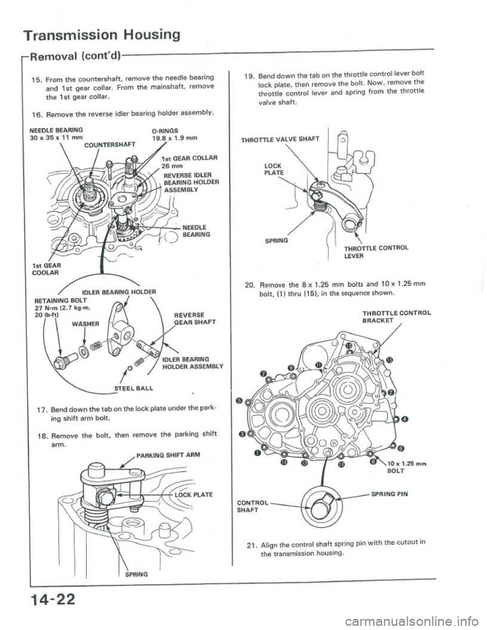 ACURA INTEGRA 1986  Service Repair Manual 