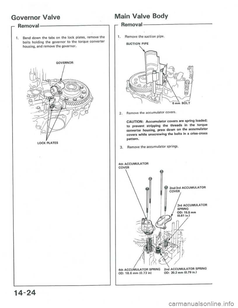 ACURA INTEGRA 1986  Service Repair Manual 