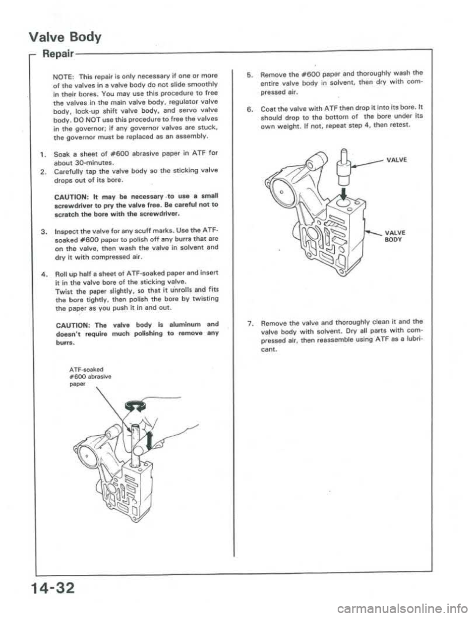ACURA INTEGRA 1986  Service Repair Manual 