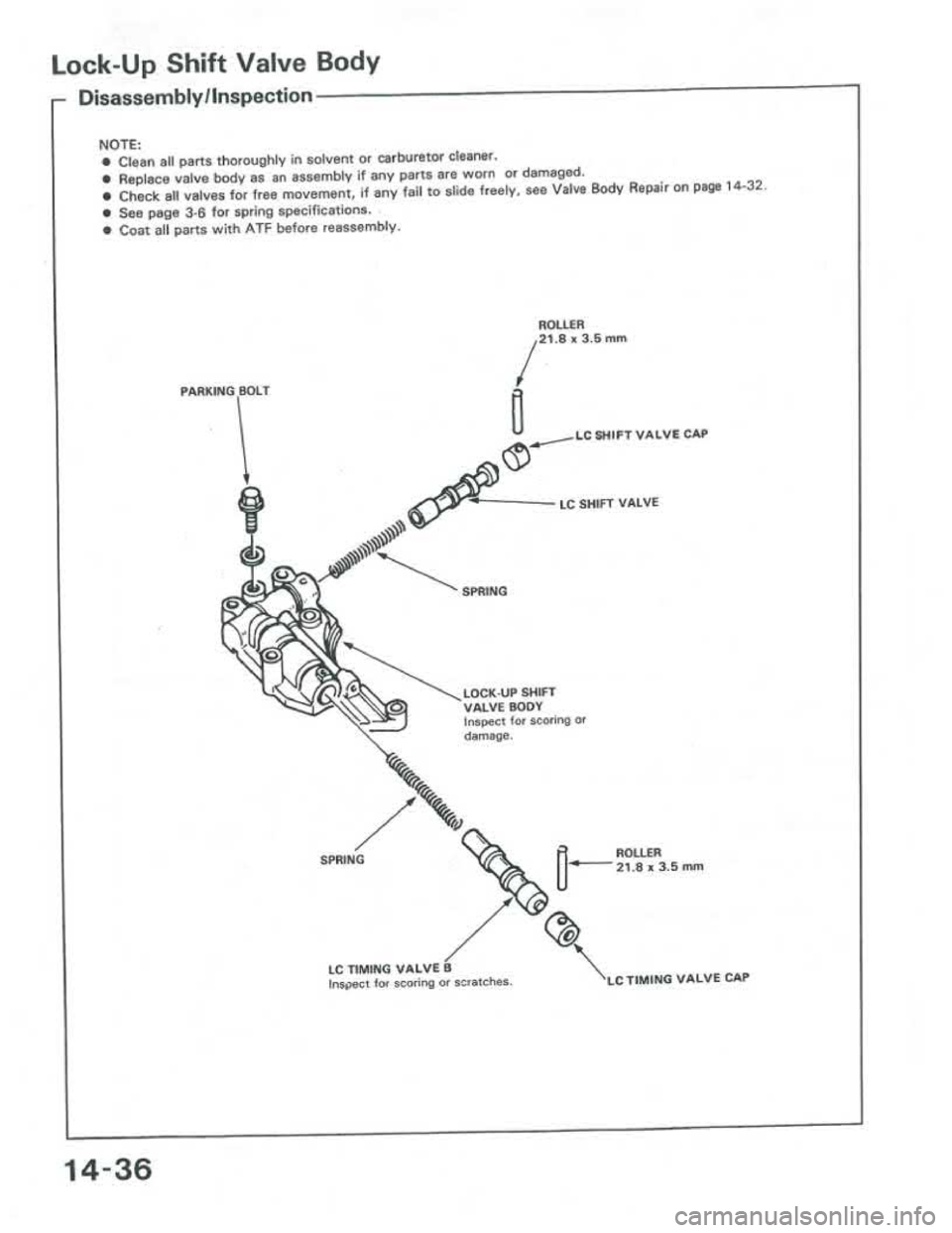 ACURA INTEGRA 1986  Service Repair Manual 