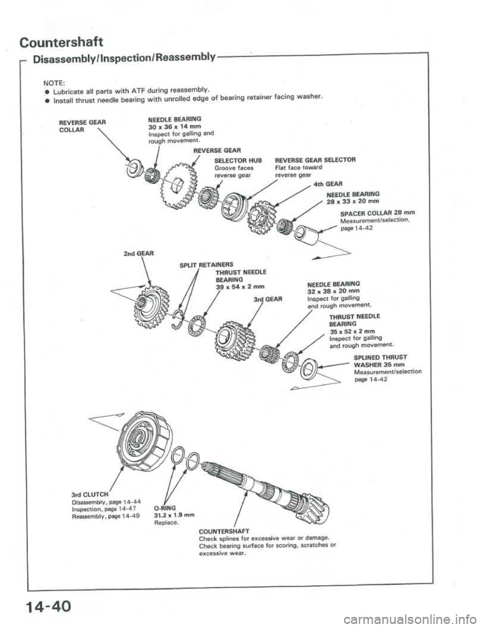 ACURA INTEGRA 1986  Service Repair Manual 
