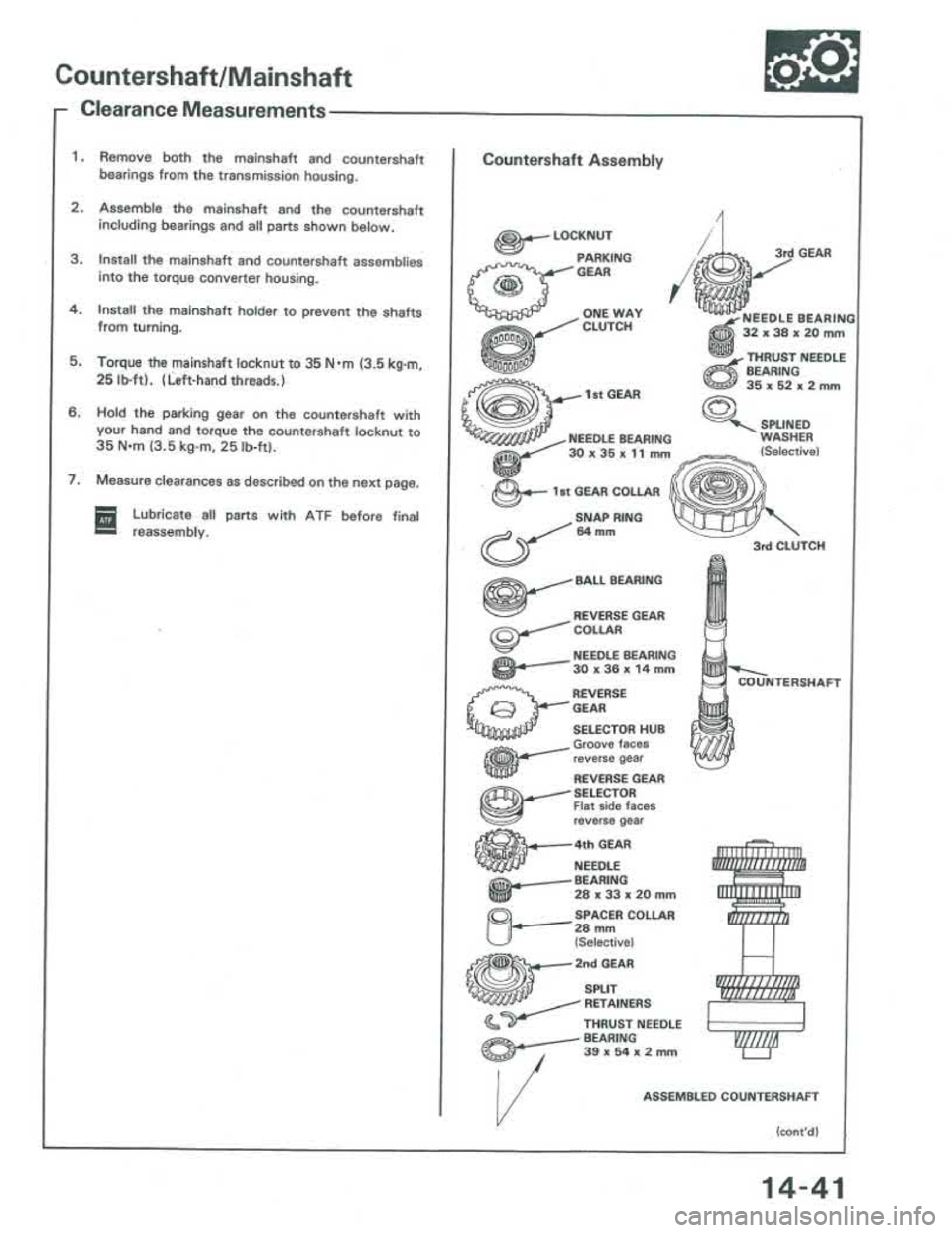 ACURA INTEGRA 1986  Service Repair Manual 