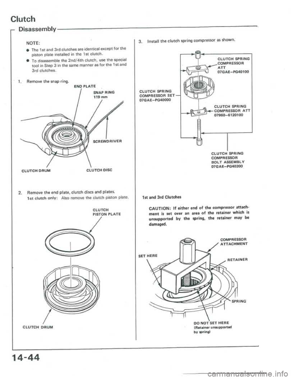 ACURA INTEGRA 1986  Service Repair Manual 