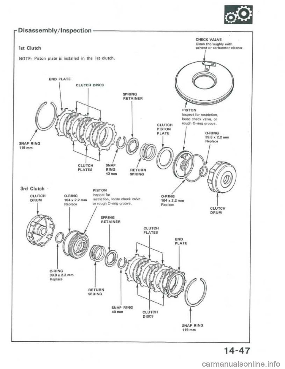 ACURA INTEGRA 1986  Service Repair Manual 