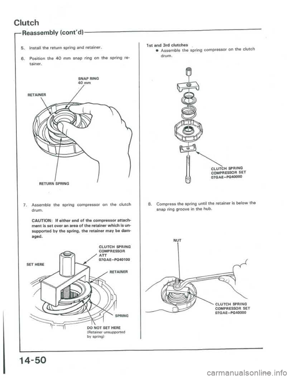 ACURA INTEGRA 1986  Service Repair Manual 