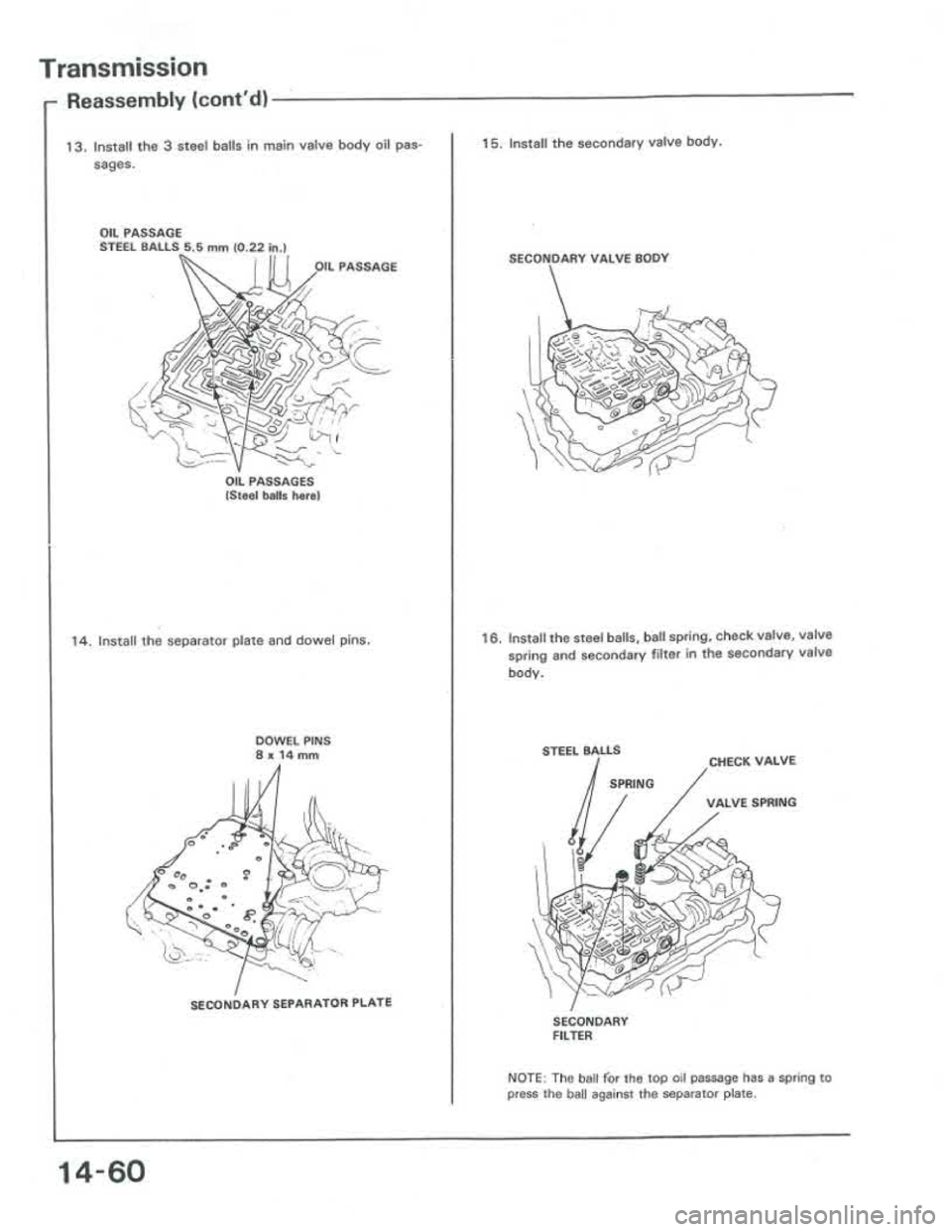 ACURA INTEGRA 1986  Service Repair Manual 
