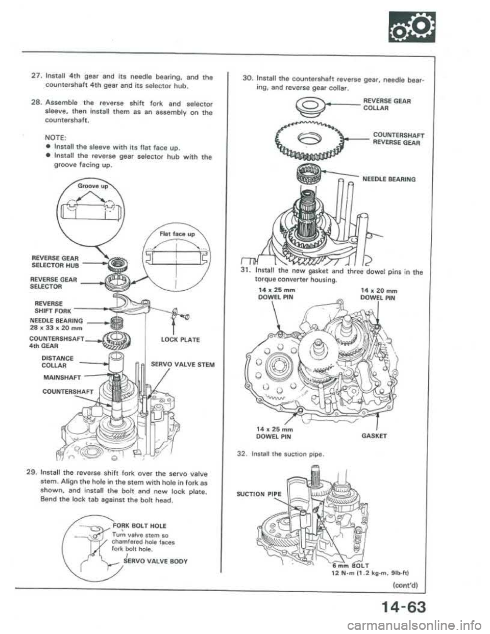 ACURA INTEGRA 1986  Service Repair Manual 