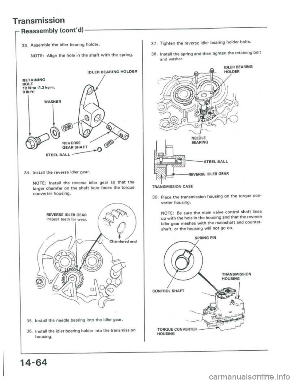 ACURA INTEGRA 1986  Service Repair Manual 