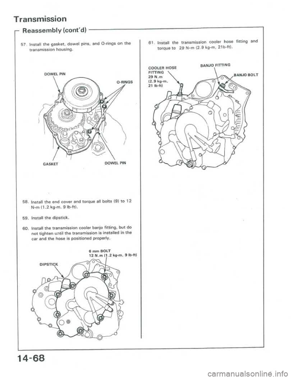ACURA INTEGRA 1986  Service Repair Manual 