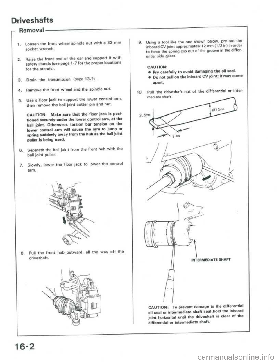 ACURA INTEGRA 1986  Service Repair Manual 