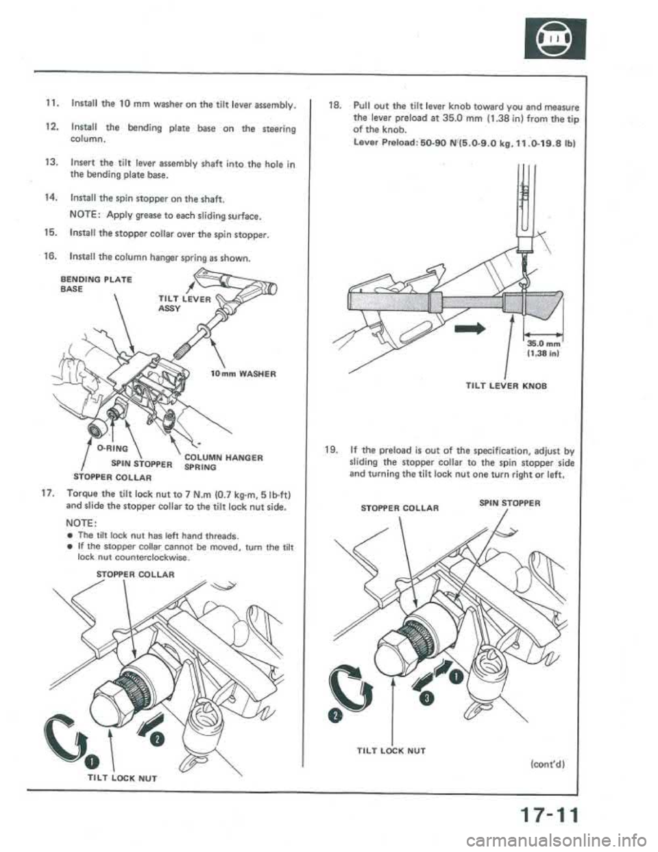 ACURA INTEGRA 1986  Service Repair Manual 
