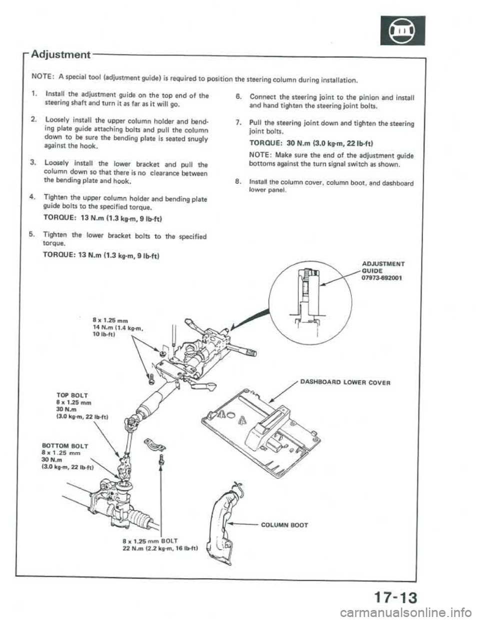 ACURA INTEGRA 1986  Service Repair Manual 