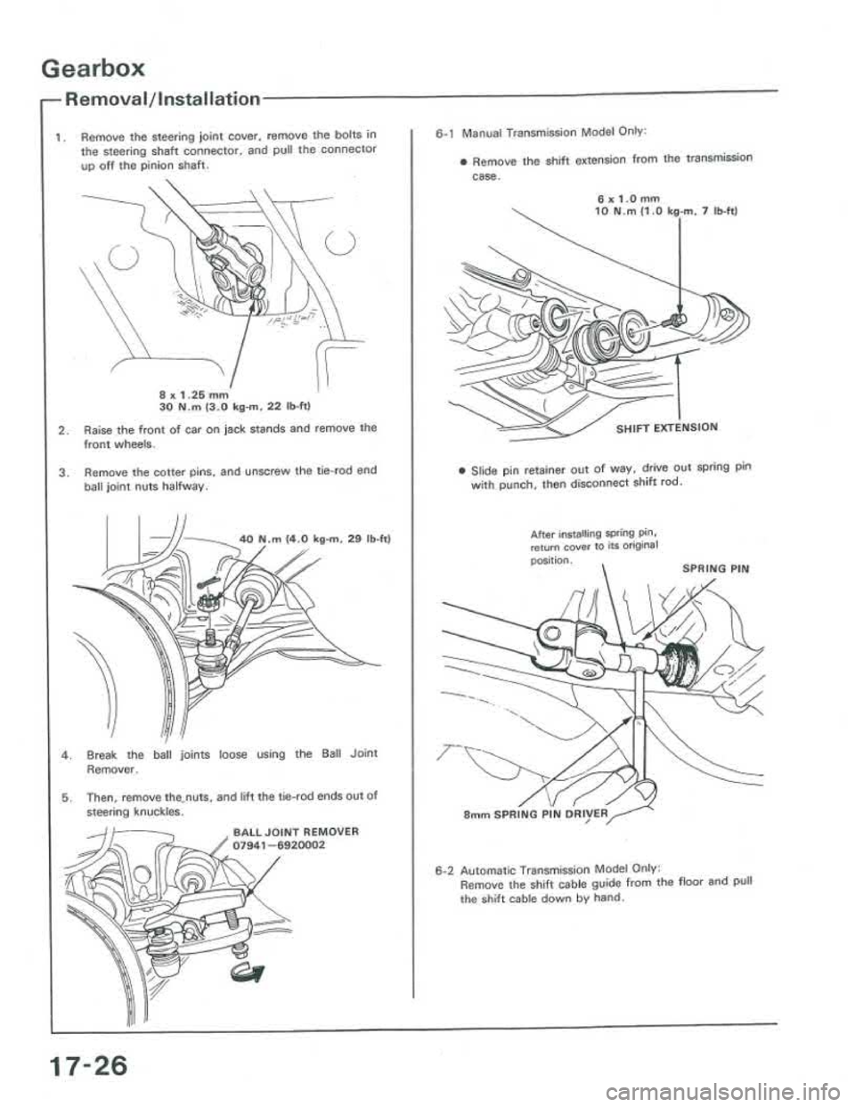 ACURA INTEGRA 1986  Service Repair Manual 