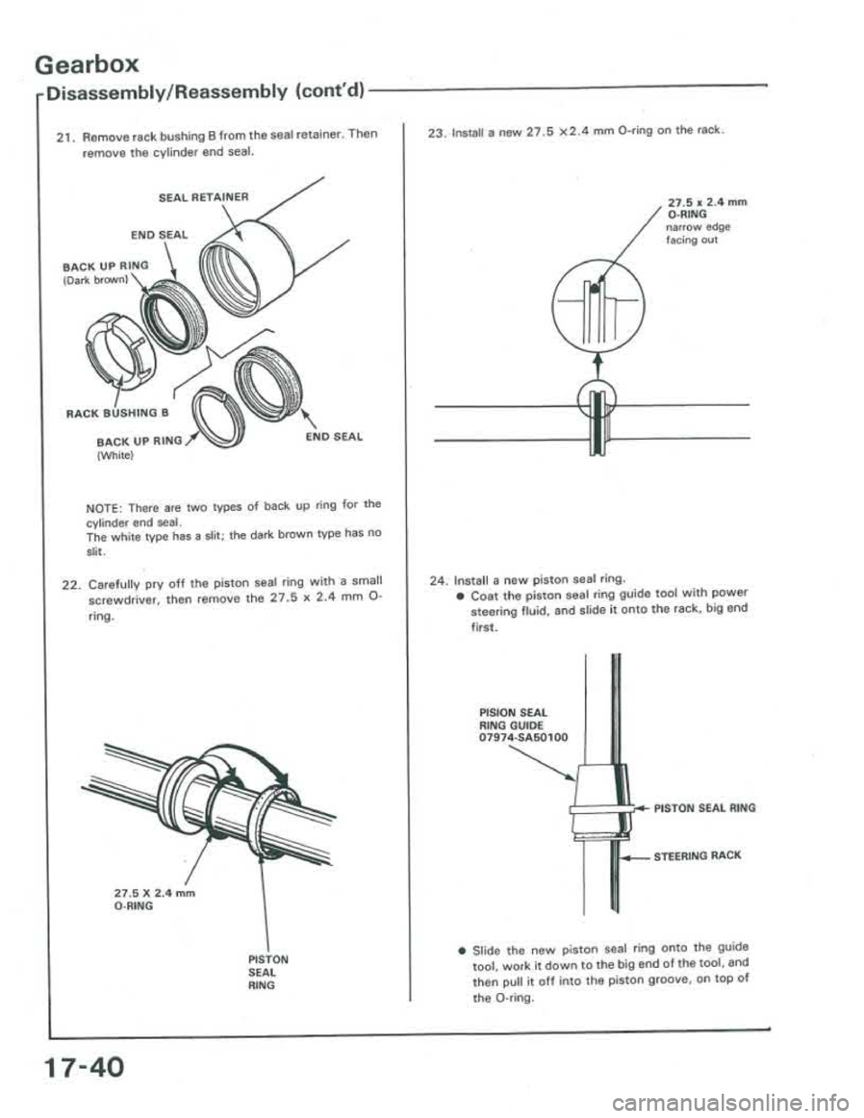 ACURA INTEGRA 1986  Service Repair Manual 